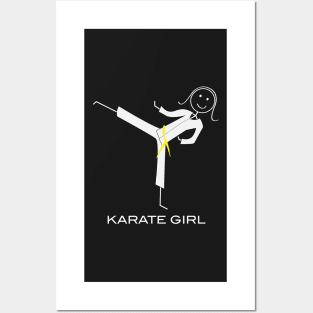 Funny Womens Yellow Belt Karate Posters and Art